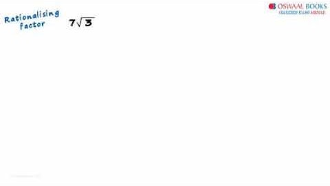 What is a Rationalising Factor (Conjugate)