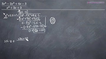 Long Division of Polynomials Example 1 (KristaKingMath)