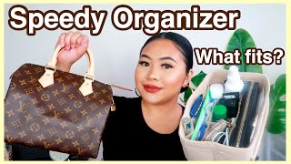 LOUIS VUITTON SPEEDY 25  WHAT FITS + BAG ORGANIZER