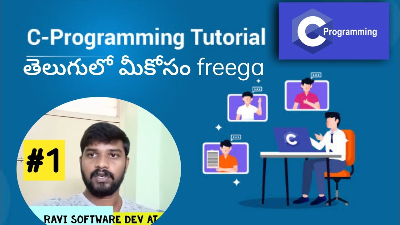 c language tutorial in Telugu // C language beginers full course c ...