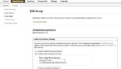 Openfire Roster sharegroup