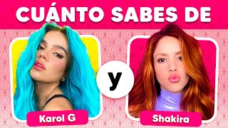 👉 ¿Cuánto sabes de Shakira y La Bichota? 🤔🧠✅ Canciones de Shakira y Karol G | TQG | Quiz de Música screenshot 5