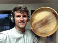 Woodturning a platter in Beechwood using the 4040 grind