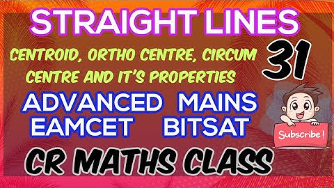 STRAIGHT LINES part31//Shortcut method /Advanced, Mains//Eamcet,Bitsat//INTER, CBSE //CR MATHS CLASS