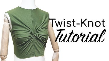 TWIST KNOT TECHNIQUE | TWIST KNOT CROP TOP | LA MODÉLISTE