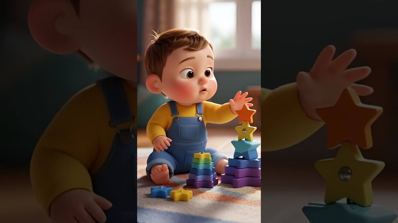 Toddler Plays Peg Puzzle 🧩  Tiny Toy Studio