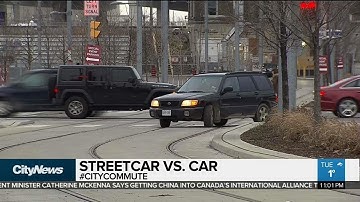 Driver confusion at Distillery District intersection