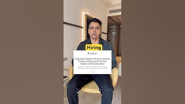 Cognizant Gen C Program 2025 | Analyst Trainee Role | Open for All Streams🚀