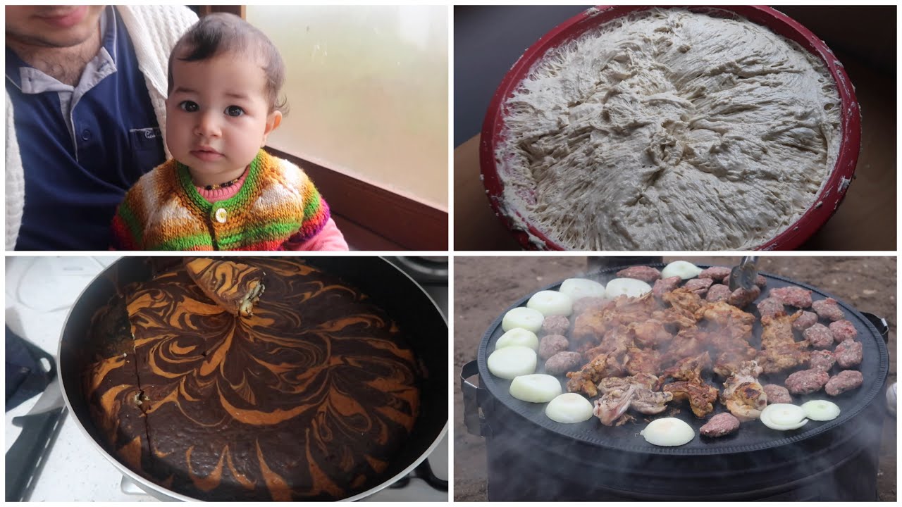 SÜRPRİZ BİRİSİ GELDİ | EV EKMEĞİ TARİFİ | ZEBRA KEK TARİFİ | KÖY VLOG 7