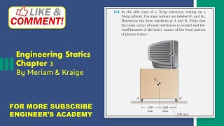 Engineering Statics | P3/4 | Equilibrium in Two Dimension | Chapter 3 | 6th Edition