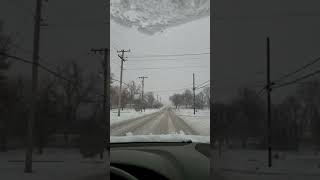 Snow in Broken Arrow, Oklahoma
