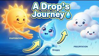 From Ocean to Sky 🌊☁️ | Water Cycle Explained with Animation