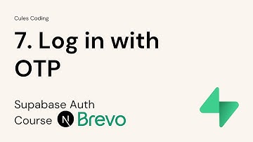 7. How to log in with OTP with Supabase & Nextjs | Server Component | Server Action