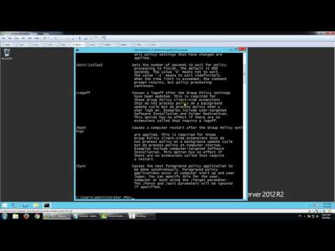 Gpupdate : Updates multiple Group Policy settings