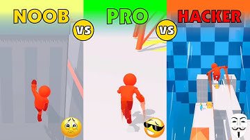 NOOB vs PRO vs HACKER in Parkour Race