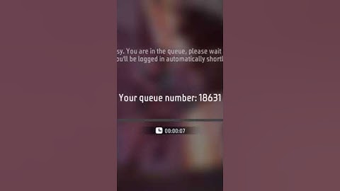 Server busy. You are in the queue, please wait patiently. You