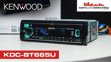 Car Stereo with Bluetooth, USB, CD/MP3, Alexa - Kenwood KDC-BT665U | Car Audio & Security