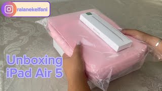 iPad Air 5 roxo + Acessórios   Unboxing