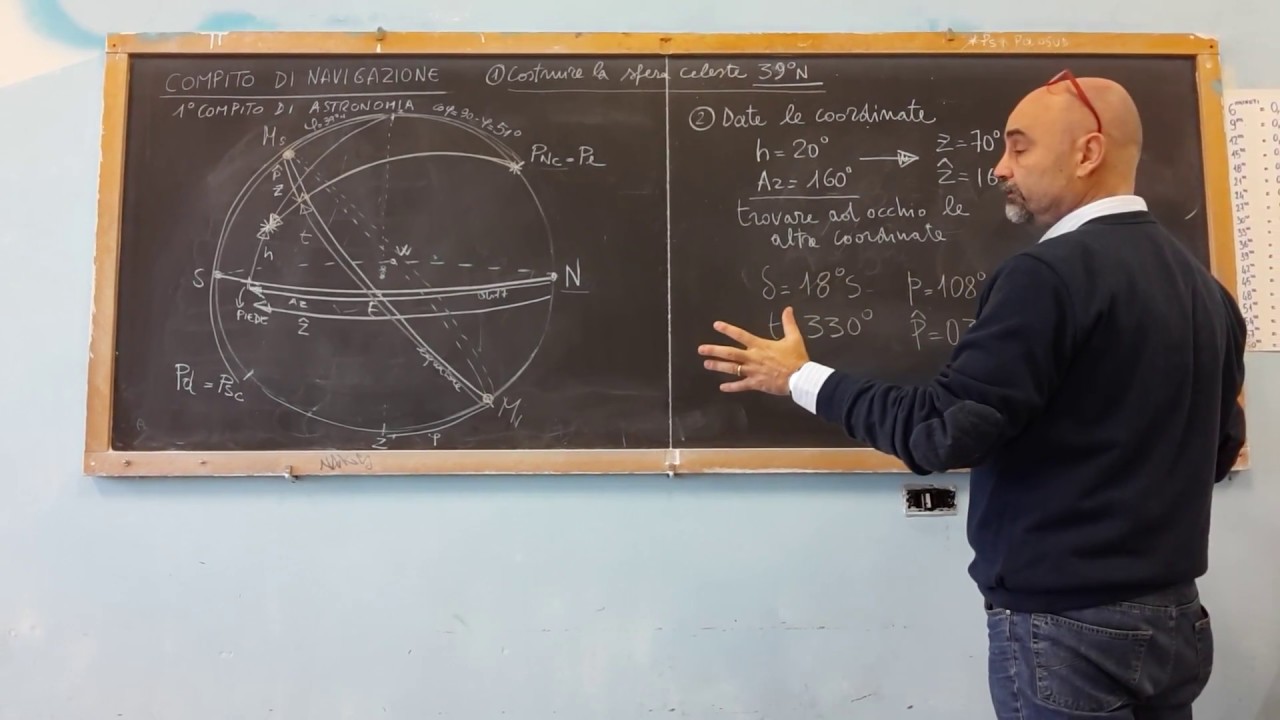NAS014 - 30 minuti - Esercizio complesso di navigazione astronomica. Posizionamento di un astro