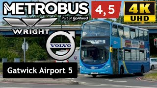 [Metrobus: 5 Pound Hill to London Gatwick Airport via Crabbet Park, Three Bridges, Crawley, Langley]