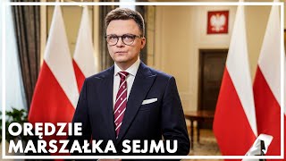 Orędzie Marszałka Sejmu