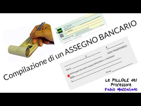 Video: Come Annullare Un Assegno