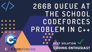 266B  Queue at the School codeforces problem in c++| Queue at the school |codeforces for beginners