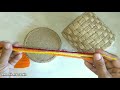 Jute wicker basket  diy jute rope and cardboard craft  arooshi art studio