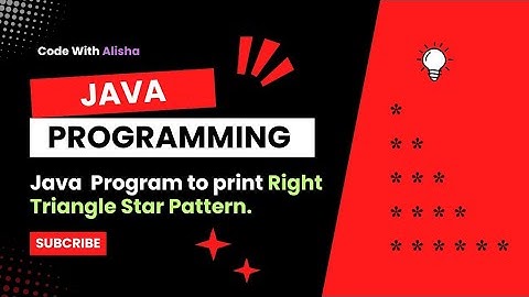 Java program || Right Triangle Star Pattern || #javaprogramming