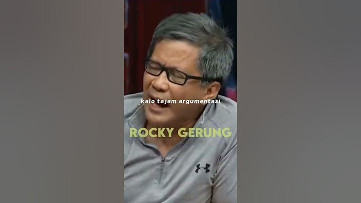 Sistem Pendidikan Di Indonesia Yang Salah [Rocky Gerung]