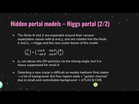 Dark and Hidden Sectors | Advanced Particle Physics Seminar 2022