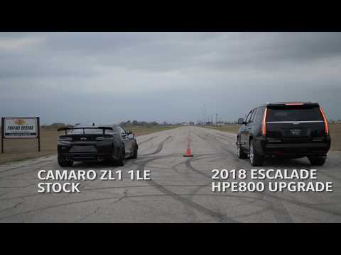 800 HP Hennessey Escalade vs Camaro ZL1 1LE