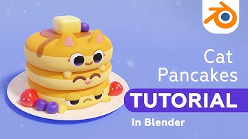 Blender 3D Beginner Tutorial: How to make pancakes in Blender