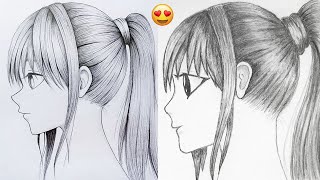 I Recreated Drawing from Farjana Drawing Academy - Anime Girl Drawing - How to draw anime girl