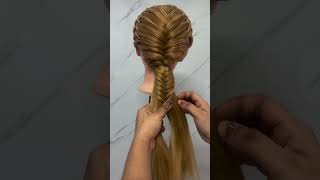 easy hairstyles for mehandi subscribe for New trendy style #hairstyle #messyhair #hairstyler