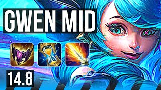 GWEN vs YONE (MID) | Quadra, Dominating | EUW Master | 14.8