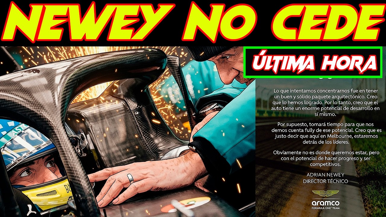 NEWEY CONTUNDENTE ESPERA LIDERAR EN 2026 CON ASTON MARTIN F1 | ALONSO DICE TODA LA VERDAD DEL AMR26