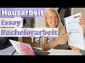 Hausarbeit Bachelorarbeit Essay schreiben / Tipps / Hauptteil / Zeitmanagement / Gantt Chart / Fazit