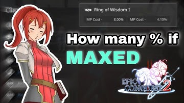 Max Upgrade Ring of Wisdom - Epic Conquest 2 | OP Accessory! 😈