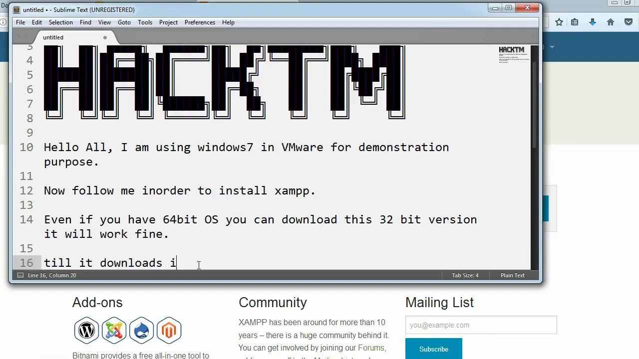 How to install XAMPP Tutorial CS 4 - YouTube