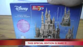 Puzz 3d of Cinderella Castle from Magic Kingdom one 400 piece foam-backed puzzle measuring 10 3/4" * 7 3/8" * 13 5/8" 5 internal 