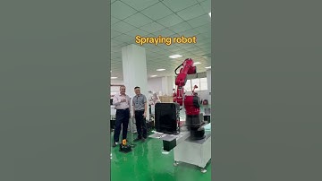 Spraying robot #industrial #automobile #machine #factory