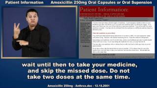9 ENG Amoxicillin 250mg For Anthrax