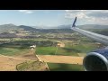 Anadolujet B737-800 Milas-Bodrum Airport landing Anadolujet B737 Bodrum iniş
