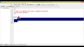 1. Introduction to Dev C++ IDE