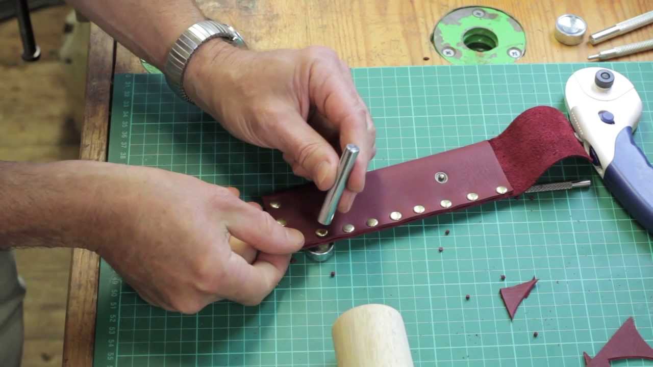 Leather Riveting a Knife Sheath 