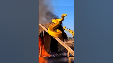 Giant snake accident 😱😱 #wildlife #snake #india #ai #python #forest #animals #nature #viralvideo