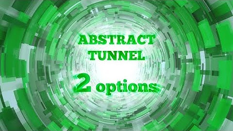 Green Abstract Tunnel Blocks Pack Stock Motion Graphics