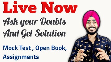 DU-SOL Mock Test | Open Book Exams | Assignment | Ask Your Doubts | Live Session | Jasmeet Classes