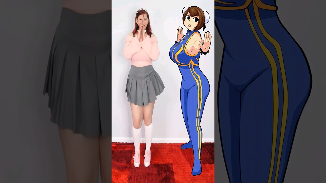 CHUN LI 2D VS 3D 🥊 #cosplay